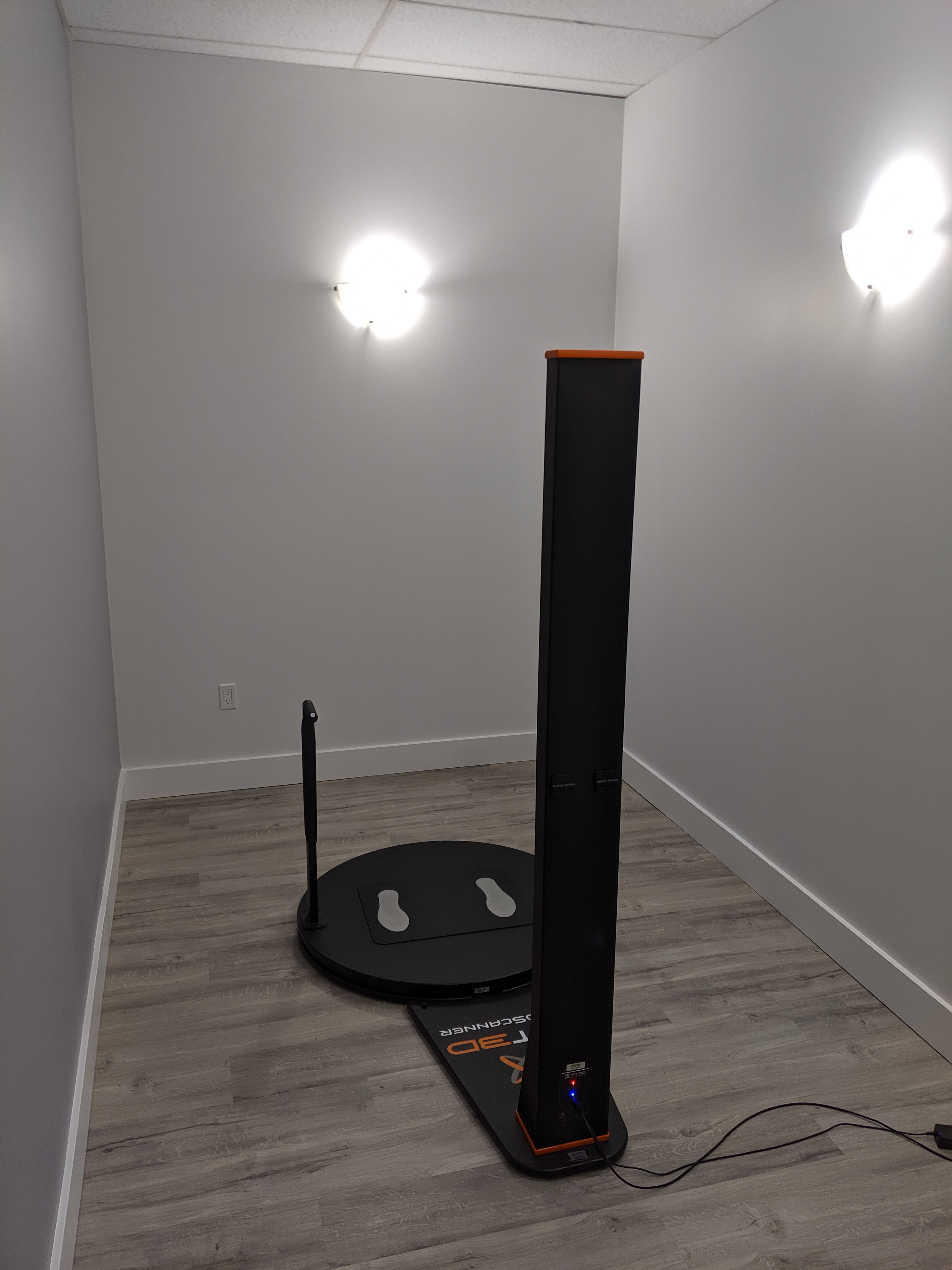 Fit3D scanning room from the user's point of view